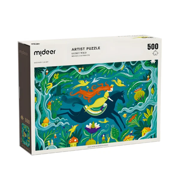 Künstlerpuzzle Geschenk box: Wilder Geheimnis 500 Stk.