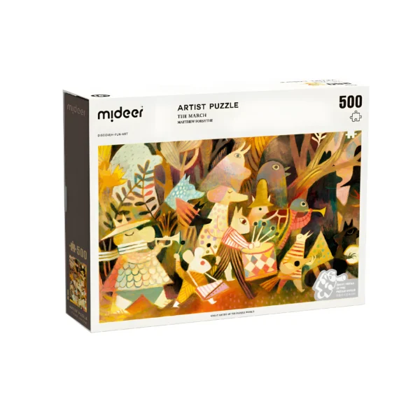 Künstlerpuzzle Geschenk box: Der Marsch 500 Teile
