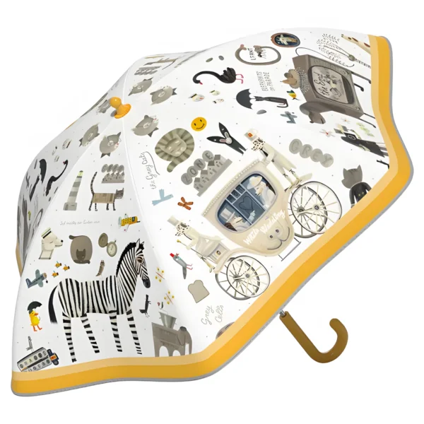 Großer Kinderregenschirm Vintage-Party